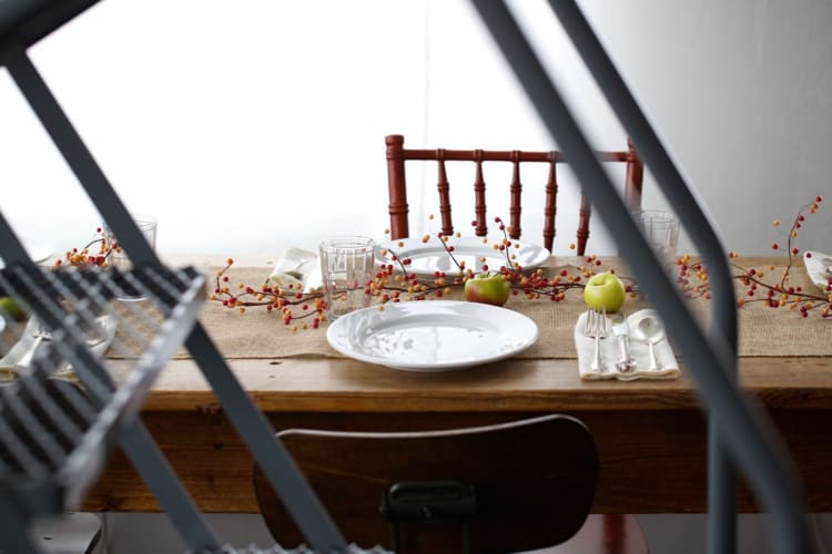 A holiday tablescape