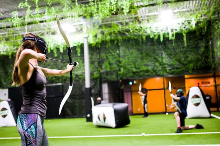 play archery games for unique team building activities in boston
