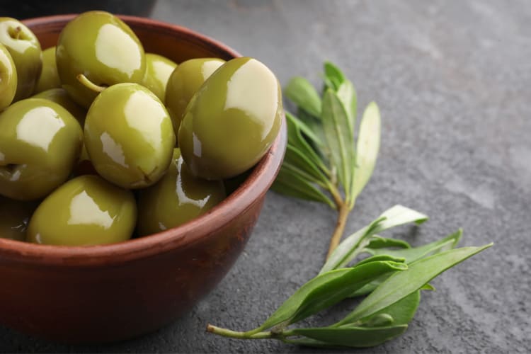 Olives are good for you due to high levels of vitamin E