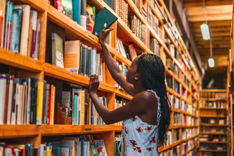 Going to a bookstore together is a laid-back Asheville date idea