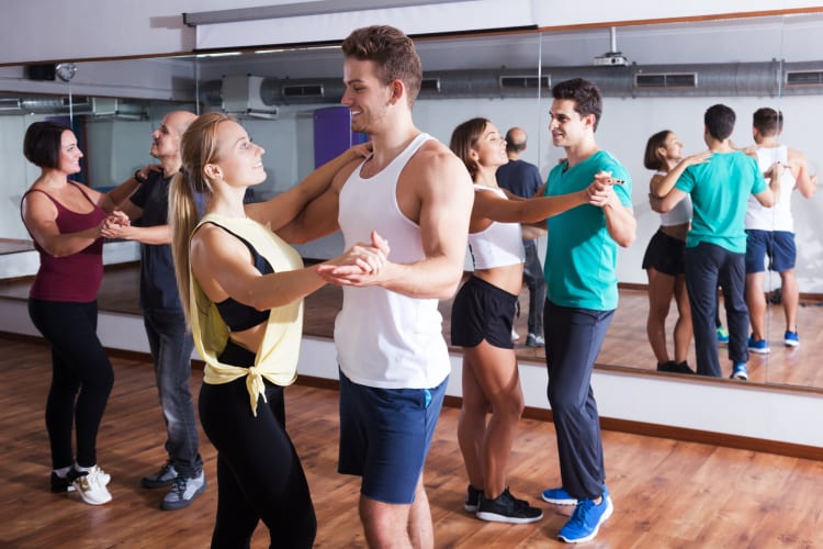 People at a dance class