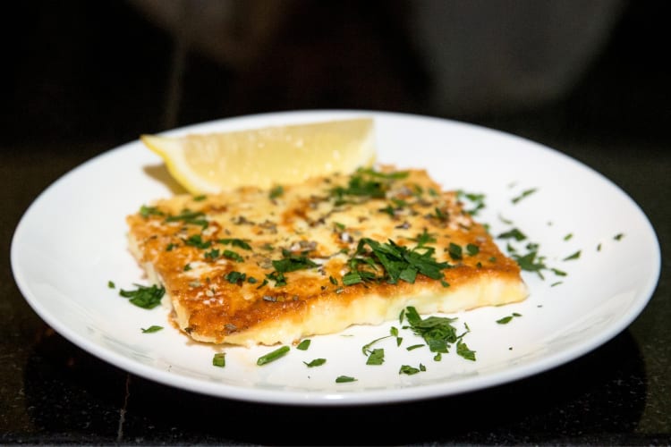Saganaki is a popular food of Athens, Greece