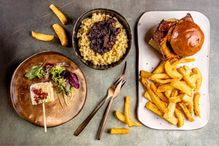 A selection of barbecue dishes