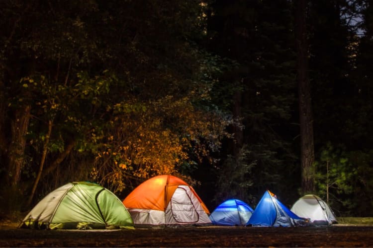 Camping is one of the fun outdoor birthday in Austin ideas