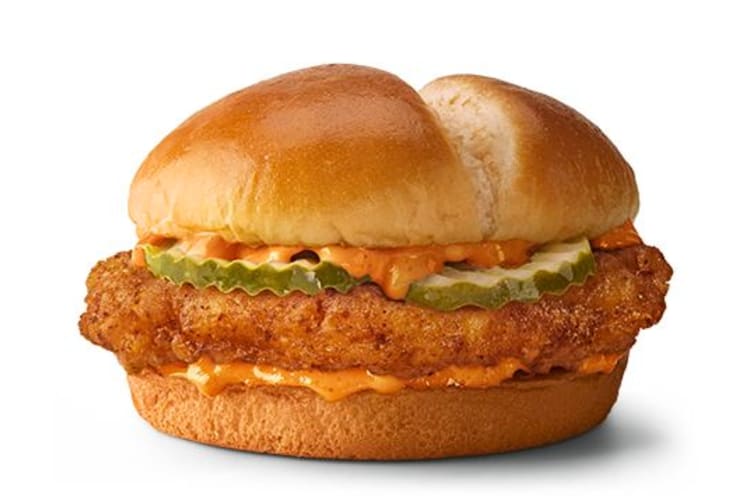 For a spicy fast food chicken sandwich, try this offering from McDonald's 