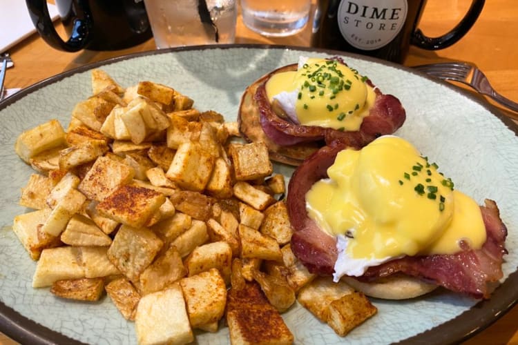 For one of the best breakfast's in Detroit you have to try this filling egg Benedict meal 