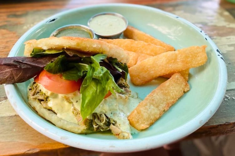 Get a Chimichurri Chicken sandwich for breakfast in Minneapolis.