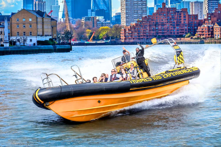 For an exciting team building activity take a fast speed boat ride down the River Thames.