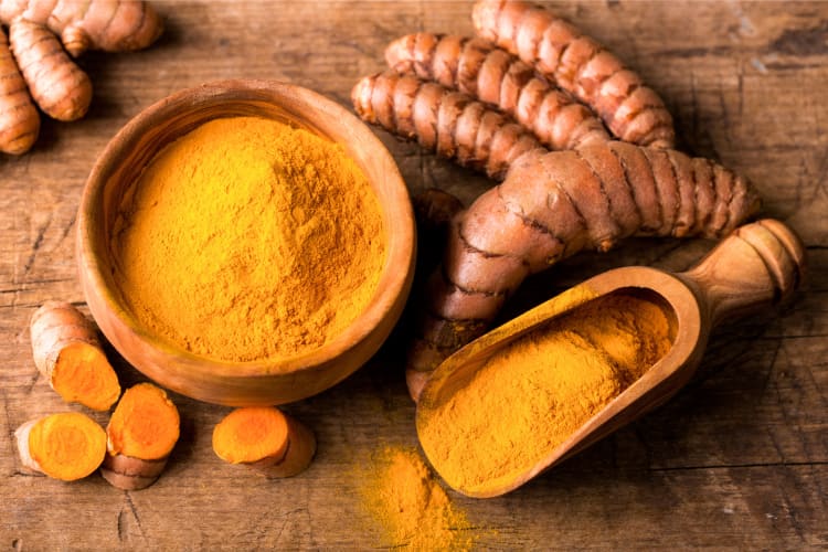 On this list of spices, vibrant orange turmeric like this is very popular. 