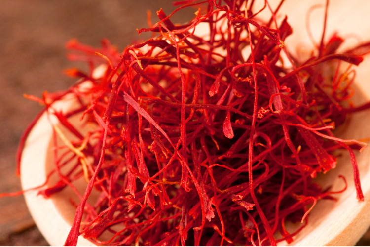 A striking red color, Saffron is one of the most expensive ingredients on this list of spices. 