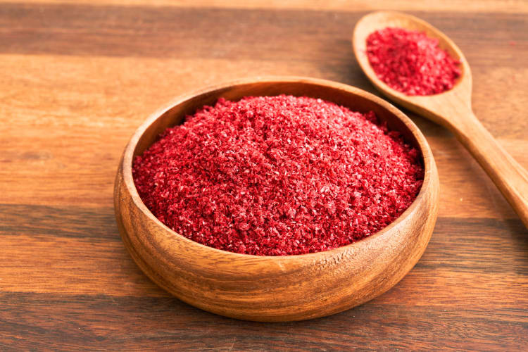 A middle Eastern addition to the list of spices, Sumac as a unique deep red look.