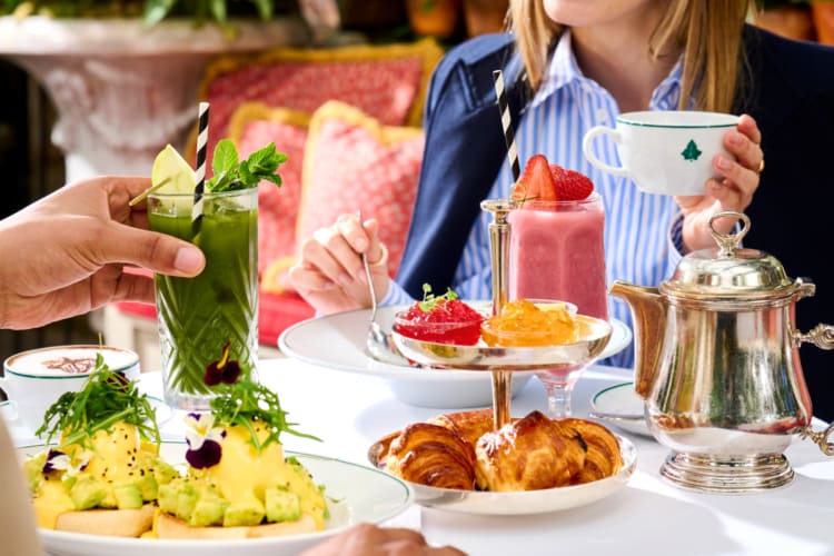 At this London dessert spot try the weekend bruch that comes with all you can eat sweet treats like cake and croissants.