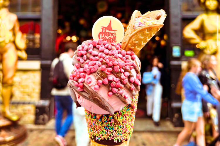 At this ice cream based London dessert spot try pick bubblegum ice cream 