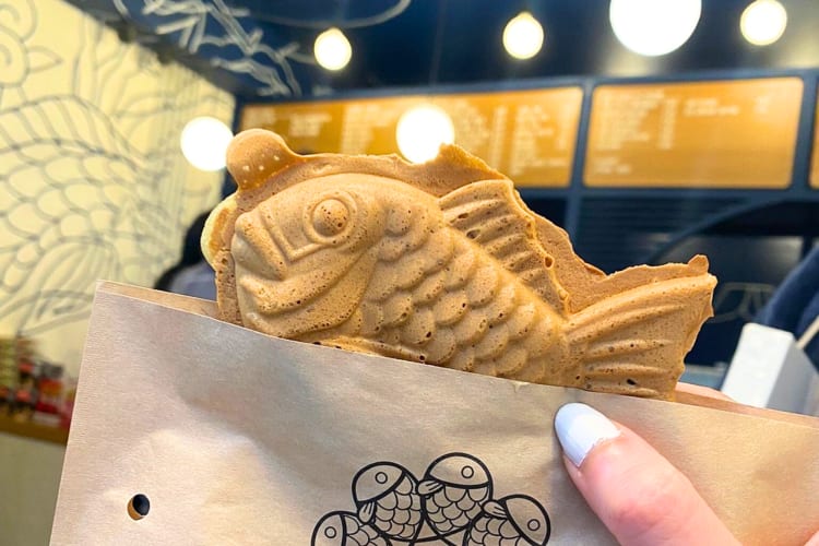At this London dessert spot try this uniquely shaped fish-looking cookie. 
