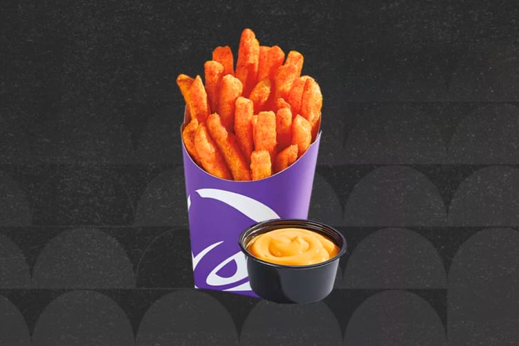 A Taco Bell new item is the Large Nacho Fries. These are crispy, golden fries are seasoned with an assortment of tasty Mexican spices.