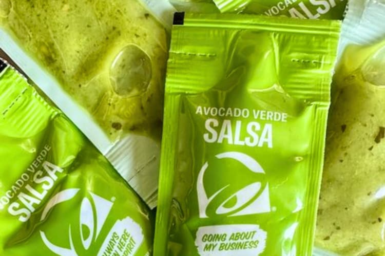 The Avocado Verde Salsa Sauce Packet is one of the most popular Taco Bell new items
