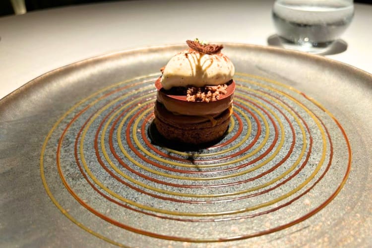 Get an indulgent chocolate dessert at this Michelin star restaurant in Barcelona
