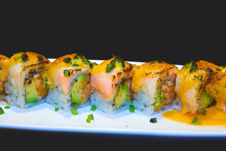 Kampachi sushi. 