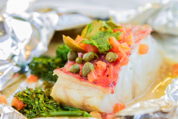 Kampachi en Papillote.