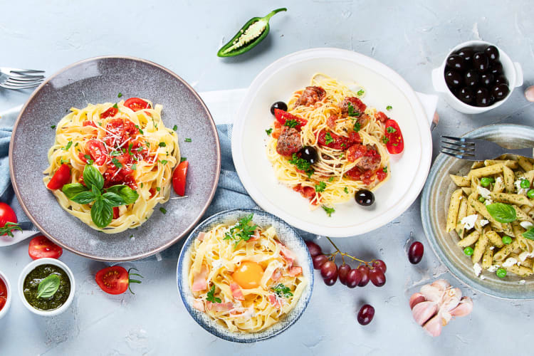 Whip up many types of pasta with this dinner party theme. 