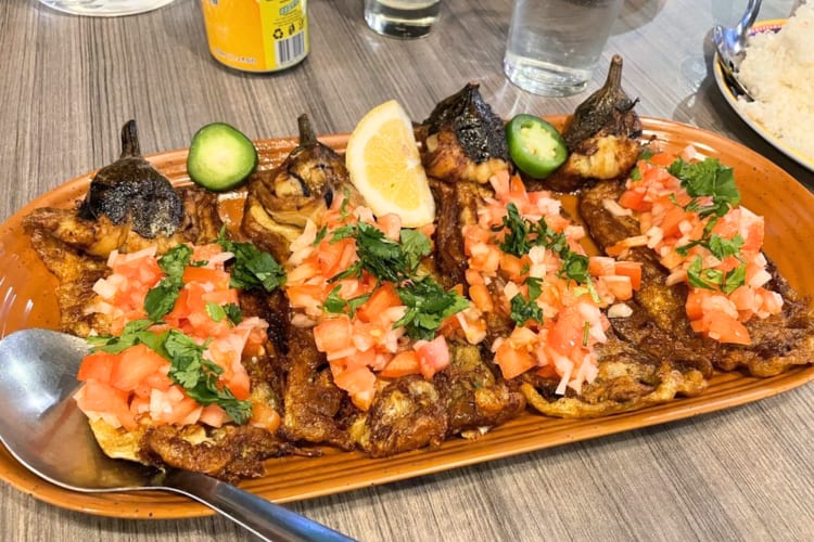 Try Talong (eggplant) at this fast food Chicago restaurant. 