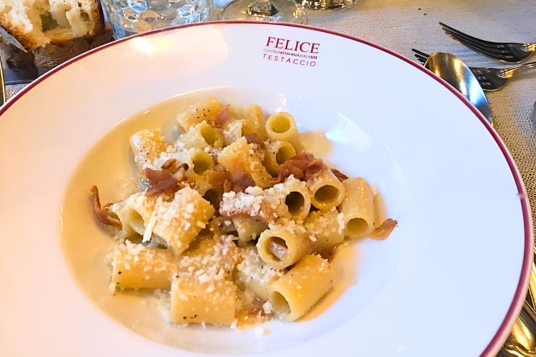 Get classic Italian pasta at this restaurant in Rome. 