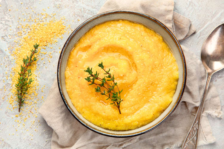 Polenta is a classic Milan food eaten usually as a side dish. 