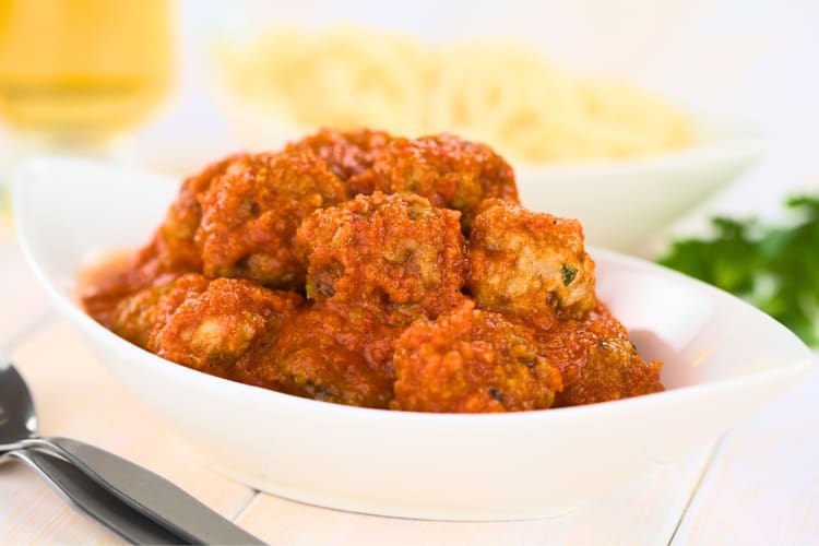 Mondeghili is a Milan food that is made from breaded meatballs. 