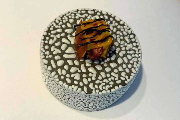 A delightful chocolate cake is on offer at this Madrid restaurant. 