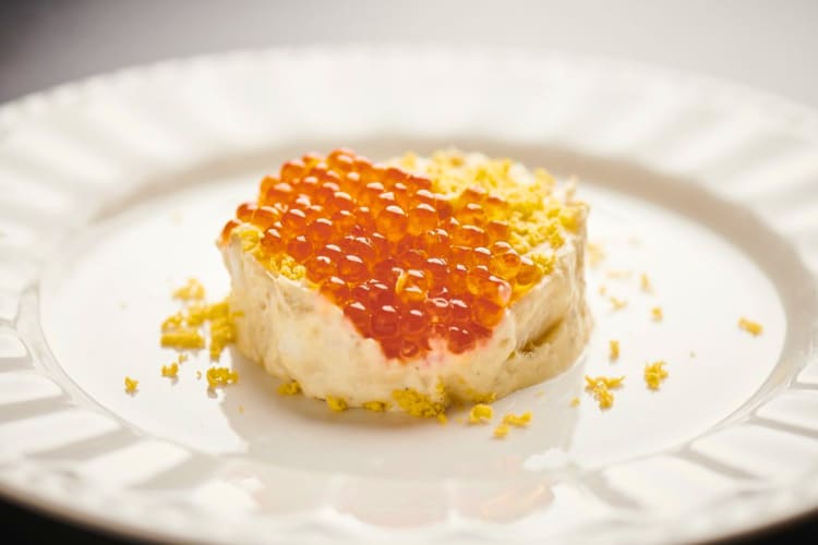 At this Madrid restaurant order the seafood patty topped with caviar. 