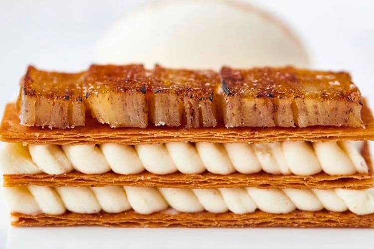 At this Michelin star restaurant in London, you can order this pork dish. 