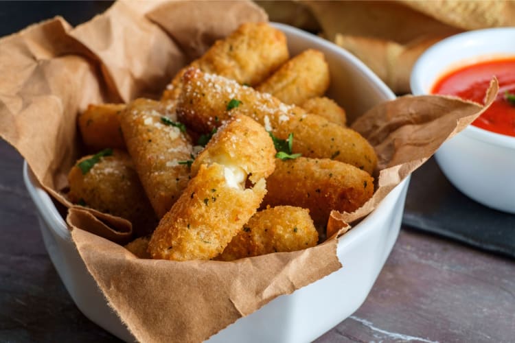 Mozzarella Sticks can be frozen