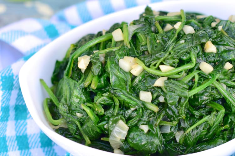 Get Sautéed Spinach from the House of Prime Rib secret menu