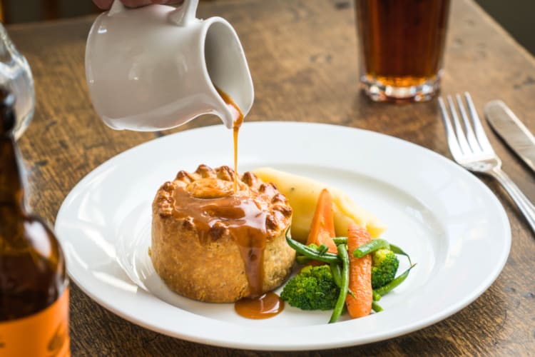 For a classic British meal visit this restaurant in Bath 