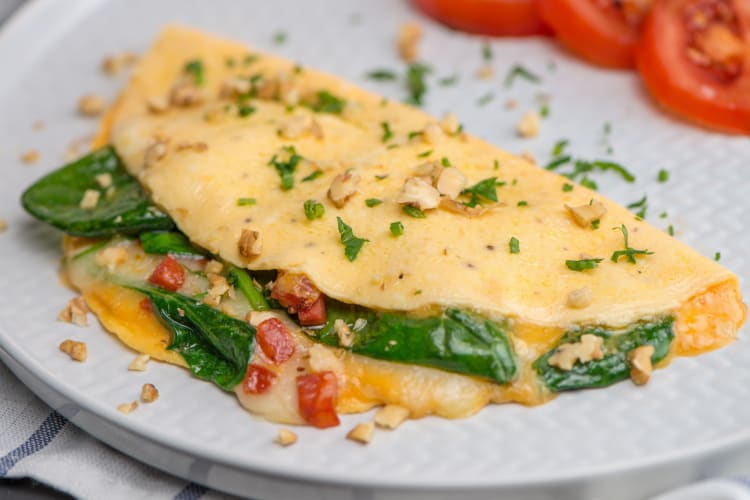 a breakfast omelet