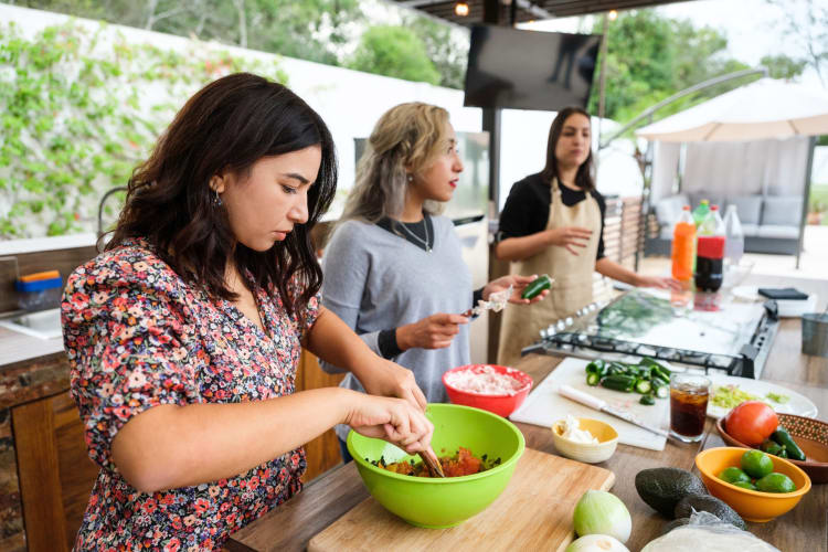 A cooking competition is a fun backyard party idea