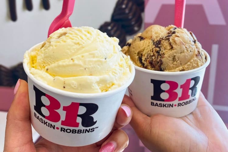 Baskin-Robbins has dairy-free ice cream.