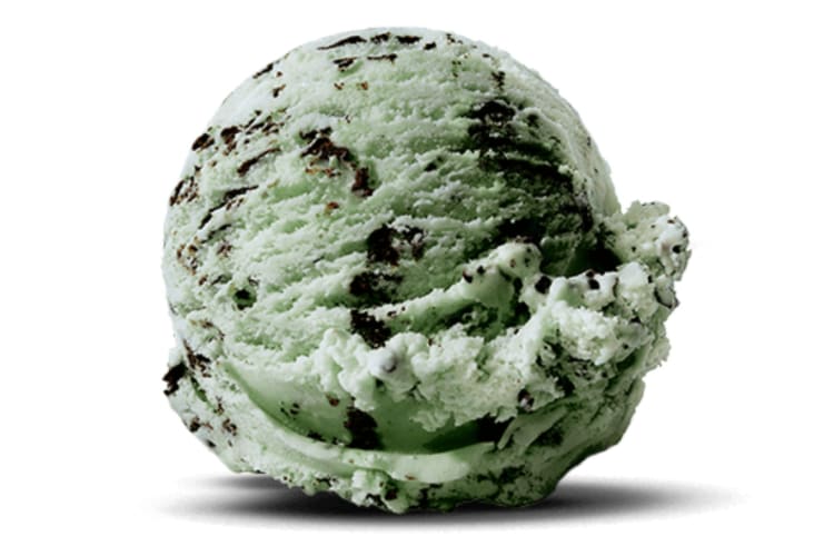 Mint-choc is one of the best Baskin-Robbins ice cream flavors.