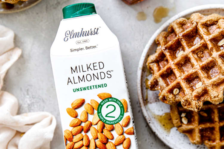 Elmhurst is one of the best almond milk brands
