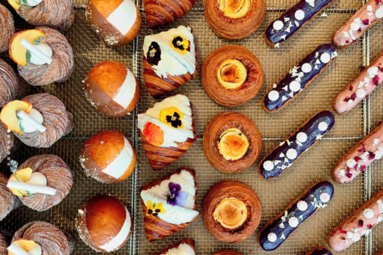A selection of pâtisserie items