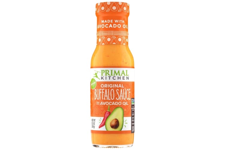 A bottle of Primal Kitchen Original Buffalo Sauce