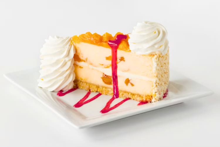Peach Perfect With Raspberry Drizzle could become the best cheesecake at Cheesecake Factory