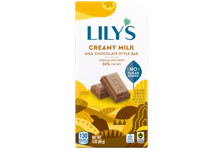 Lily's makes the best chocolate bars for healthy eaters