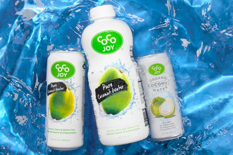Three coconut water products