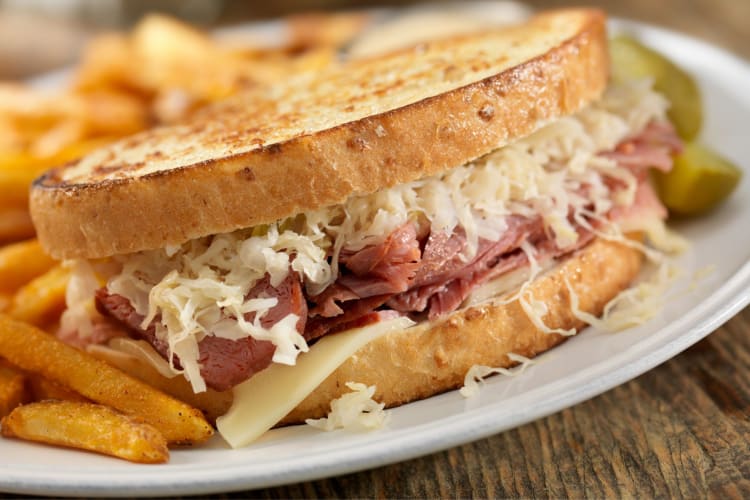 The Reuben is a popular choice at Fitzy's Old Fashioned Diner in Columbus.