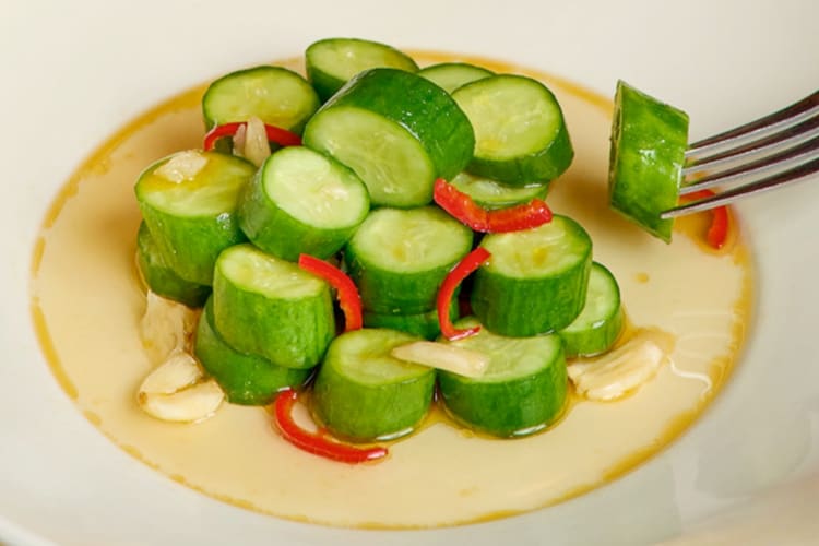 Asian Cucumber Salad is one of the best Cheesecake Factory dishes