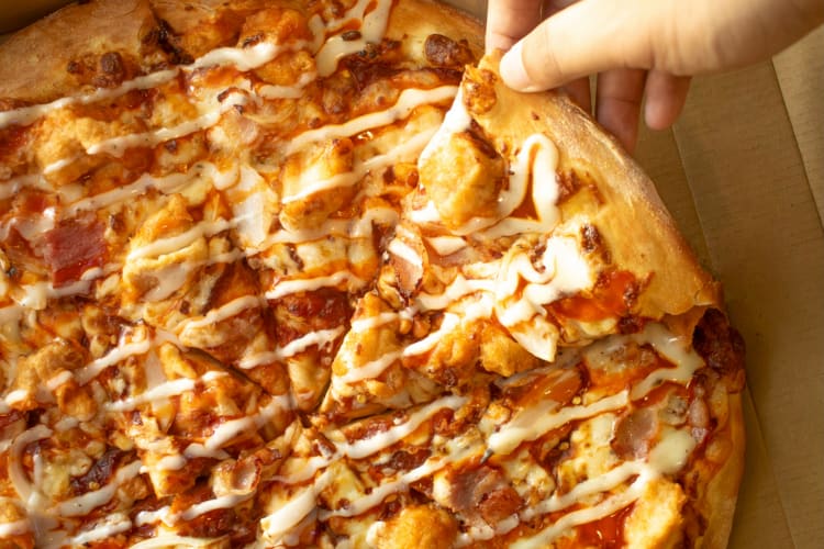 Buffalo Chicken Pizza is a unique choice among the best Domino's pizzas