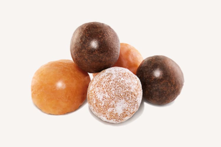 A selection of Dunkin' Donuts Munchinkin's donut holes