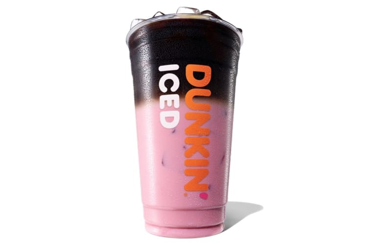 An Iced Pink Velvet Macchiato is one of the unique picks among the best Dunkin' drinks