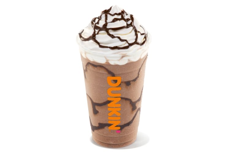 One of the best Dunkin' drinks is Frozen Chocolate